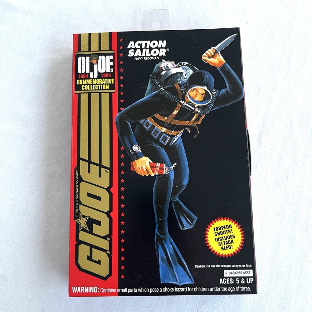 G.I. Joe 1993 Action Soldier Navy Frogman Figure Toy