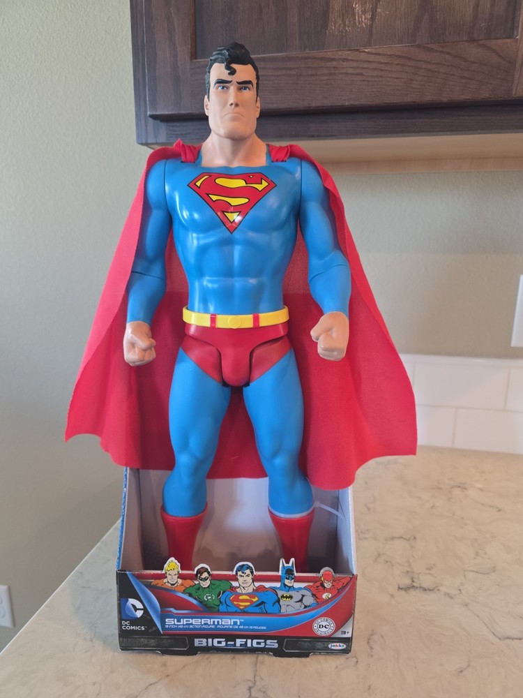 DC Comics Originals Jakks Big-Figs 19” Retro Superman Action Figure NEW NRFP