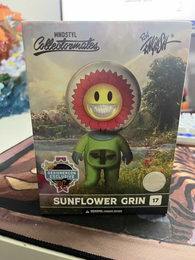 Ron English Sunflower Grin Metallic MINDstyle DCon 2024 /1000 Pcs