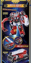 Metal Cardbot S FLAMENOVA Flame Nova Red Fire Truck Cars Transforming Robot 2025