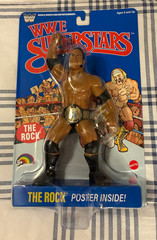 2026 WWE SUPERSTARS THE ROCK-BLUE BACKING-NEW IN ORIGINAL SEALED PACKAGE