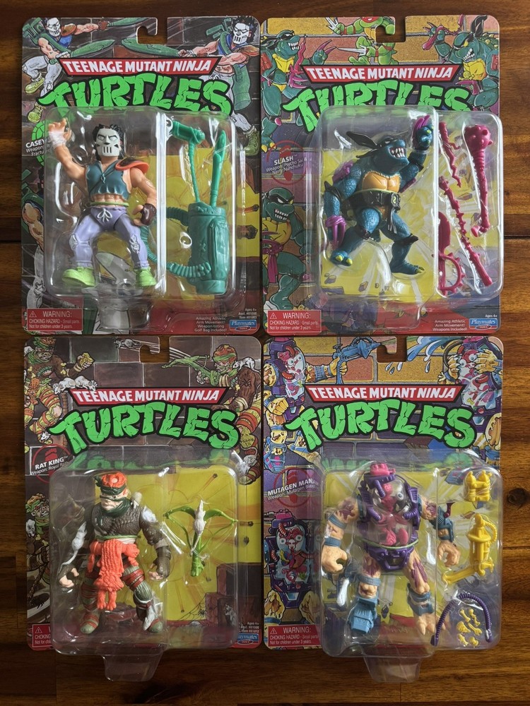 TMNT Playmates Reissue Lot Mutagen Man Casey Jones Rat King Slash (2024)