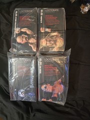 Loot Crate WWE Slam Stars Set of 4 Stone Cold, Triple H, Undertaker, Rock NIB