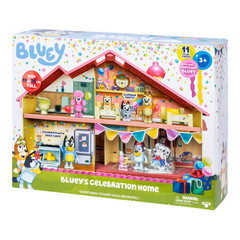 Bluey’s Celebration Home Playset 11 Pieces Ages 3-6 Fast Ship USA