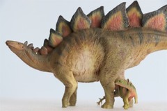 PNSO 1/35 Stegosaurus with Cubs Figure Model Dinosaur Collections Toys Gift