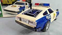 VERY RARE Vintage 70s Yonezawa Japan Nissan Fairlady Battery Operated Police Car
