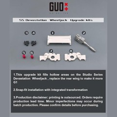 3D Printed Weapon Gun Filler Upgrade Kit For SS Devastation Wheeljack GO BETTER