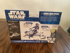 Hasbro Star Wars Clone Wars Mandalorian Speeder with Mandalorian Warrior 3.75