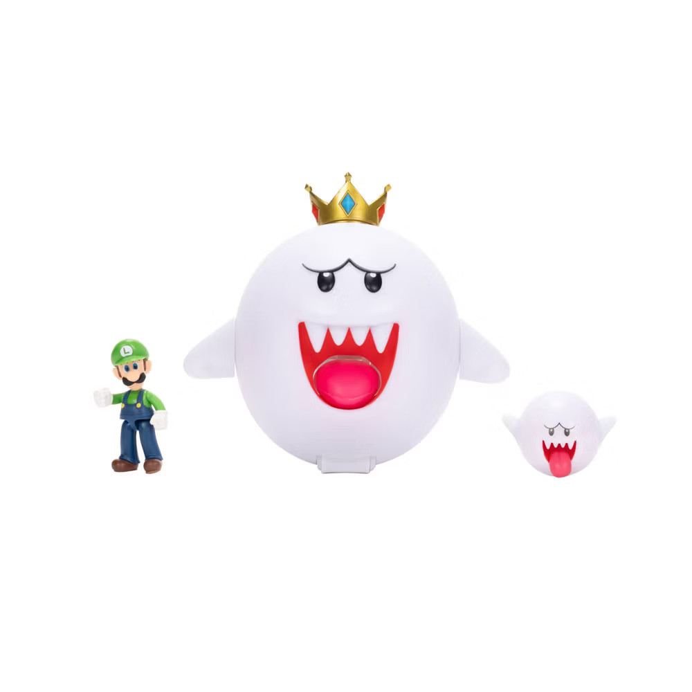 Nintendo King Boo with Luigi Action Figure Set – 3pk