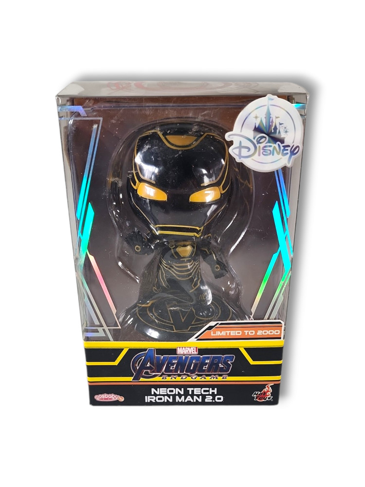 New Sealed Marvel DISNEY D23 EXPO 2019 HOT TOYS COSBABY IRON MAN NEON TECH 2.0