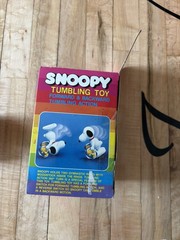 VTG 1985 Snoopy Tumbling Toy New Original Box Rare Collectible Sealed