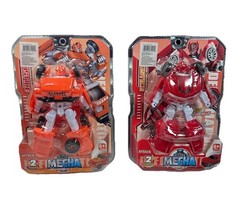two “Mecha Deformation” action figures from the “Fight” series