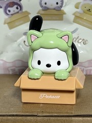 Sanrio Characters Pochacco in Box Wearing Cat Costume 1.5″ Figure New