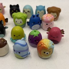 Squishmallows Squish-A-Longs Mini Figures Lot 20pc Animals Fruit Toys Jazwares