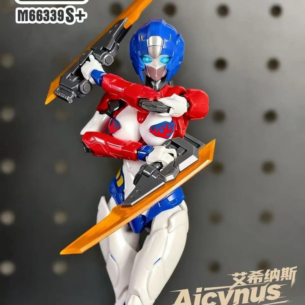 Aicynus Arcee Action Figure Red Blue Mecha Assembly Model Collectible Toy