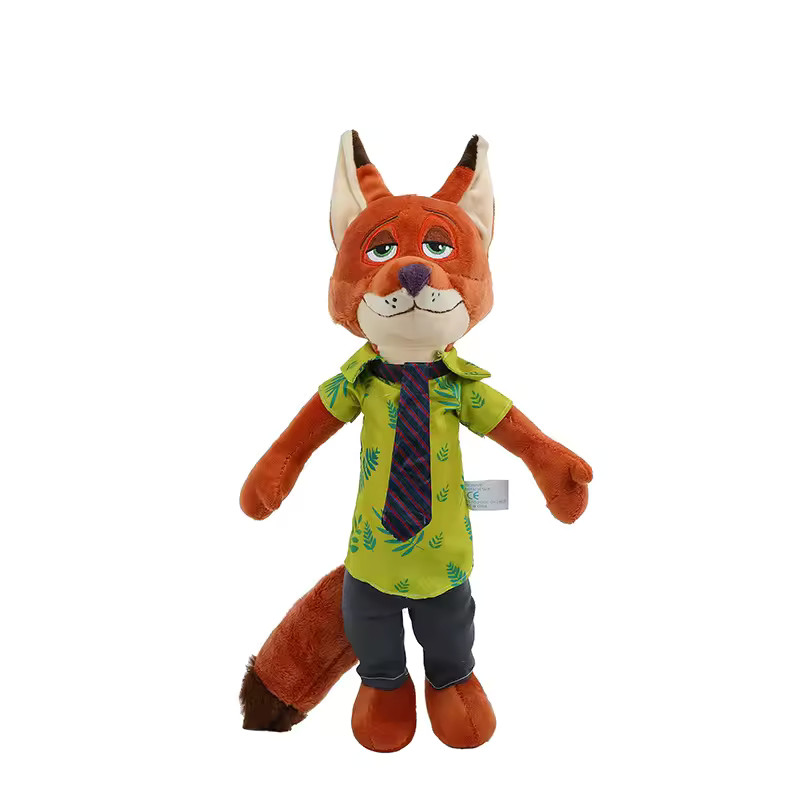 40cm Disney Cartoon Cute Animal Rabbit Judy, Fox Mr. Nick Plush Toy Bedroom