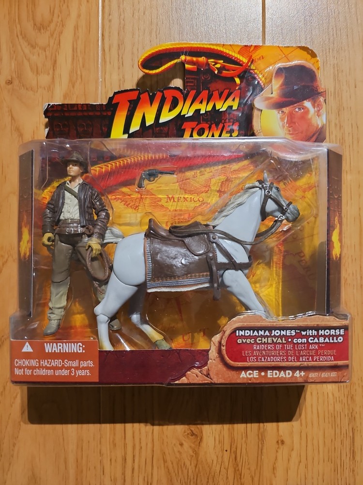 Hasbro Indiana Jones With Horse Action Figure Raiders Of The Lost Arc Brand New!