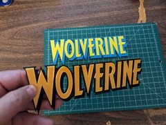 Marvel Wolverine 3D printed sign logo display wall shelf