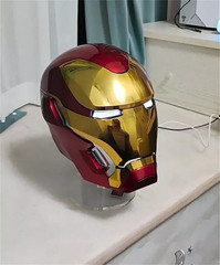 Autoking Iron Man Mk50 Friday Helmet 1/1 wearable Helmet Cosplay LED Gift