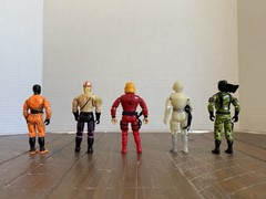 Lot Of 5 Vintage GI Joe Ninja Action Figures Ken Masters Storm Shadow