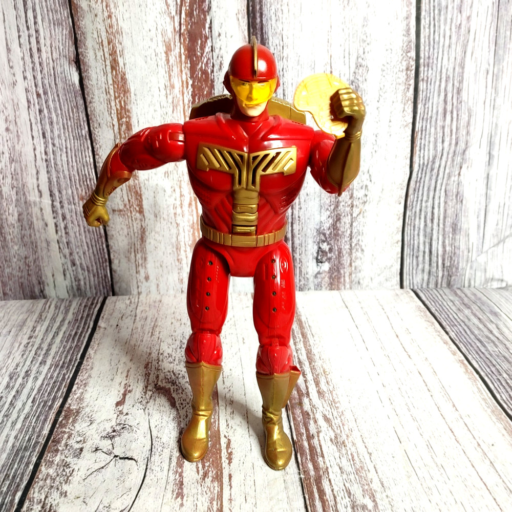 Tiger Electronics 1996 Turbo Man 13″ Jingle All the Way Figure W/ Lights & Sound