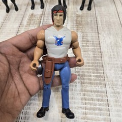Lot Of 5 Rambo Action Figures & Defender Assault JEEP 6×6 Coleco 1985 VTG Rare