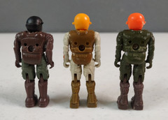 3 Vintage 1986 Coleco Starcom Mini Figures Major Romak Champ O’Ryan Rick Ruffing