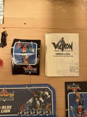 Vintage 1984 Voltron Panosh Place Green Blue Red Yellow Black Lion In Box Rare