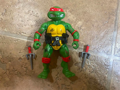 TMNT 1988 Remastered BATTLE DAMAGED RAPHAEL ONLY vs Rocksteady Playmates Figure