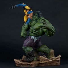 Hulk VS. Wolverine PVC Figure Statue Model Toy Collection Christmas Gift Toy