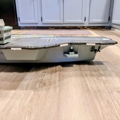 GI Joe USS Saratoga Aircraft Carrier Lights Sounds and Motor All Work 33″
