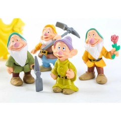 8Pcs/Set Disney Princess Q Vesion Snow White and The Seven Dwarfs