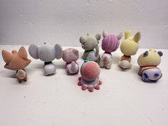 Disney Jr T.O.T.S. Flocked Figures Multiple Toys Lot Of 8