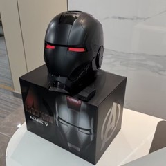 AUTOKING Iron Man MK5 1:1 Helmet Wearable Voicecontrol Golden Black Mask Cosplay