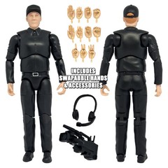 Ultimate TV Camera Man With Deluxe Articulation for WWE Wrestling Action Figures