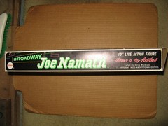 Mego Vintage 12” 1970 Joe Namath, Uniform, Stand, Booklet, Original Box