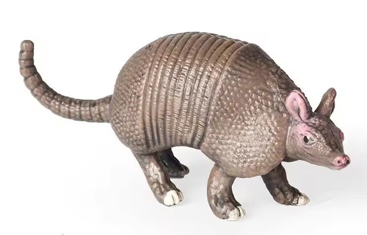 Brown Armadillo Toy Action Figure Small Animal Figurine Doll Gift for Kids