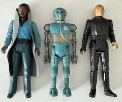 All Vintage Star Wars Figure Lot of 3 Luke, Lando, Medical Droid | A1