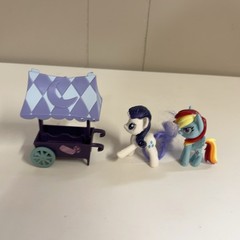 My Little Pony Figures Mix Lot of 14 Brushable Hair Various Sizes With Cart Gift