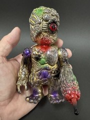 REALHEAD Mutant Chaos x Blobpus Gold Glitter Sofubi Figure Japan Rare