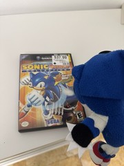 HOMEMADE Sonic the Fighters Hedgehog Metal Sonic Plush Hue Hue Hue 1995 w/ Art