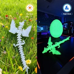 3D Printed Dragon Crystal Fully Articulated Dragon Fidget Toys Home Office Decor