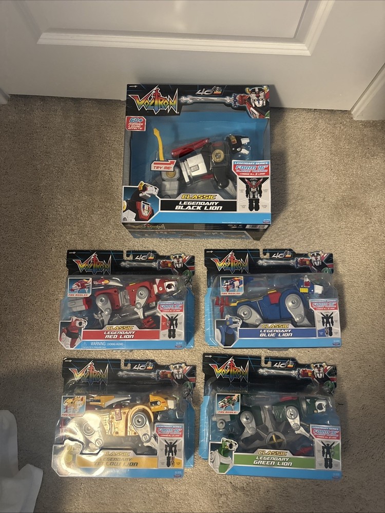 NEW Voltron Classic Legendary Defender 40th Anniversary 5 Lion Complete Set