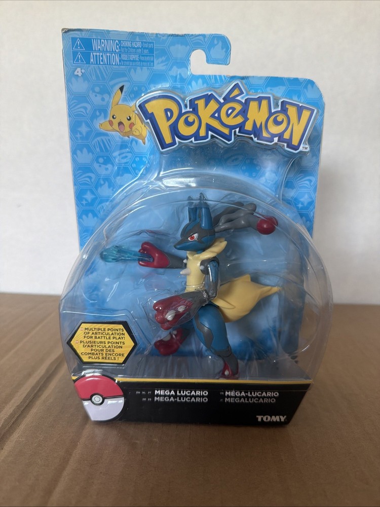 Pokémon Mega Lucario 5” Articulated Figure Tomy Nintendo Battle Energy Piece NIB