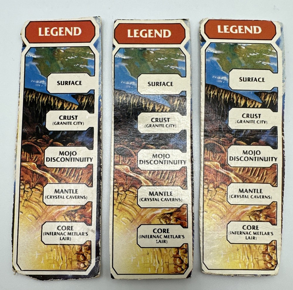 Inhumanoids Box Legends x 3 – Cut Out Cardboard Pieces – Vintage