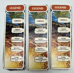 Inhumanoids Box Legends x 3 – Cut Out Cardboard Pieces – Vintage