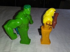 2001 Marvel Punching Toys Hulk Sabertooth by MAXX X-Men