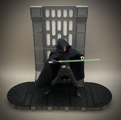 Star Wars inspired wall and diorama figure stand for 6″ line (Light Wall)