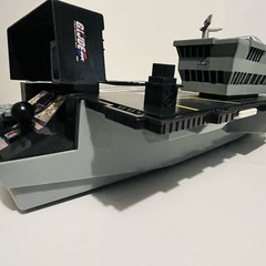 GI Joe USS Saratoga Motorized Aircraft Carrier W Box Jets Helicopter Works Video