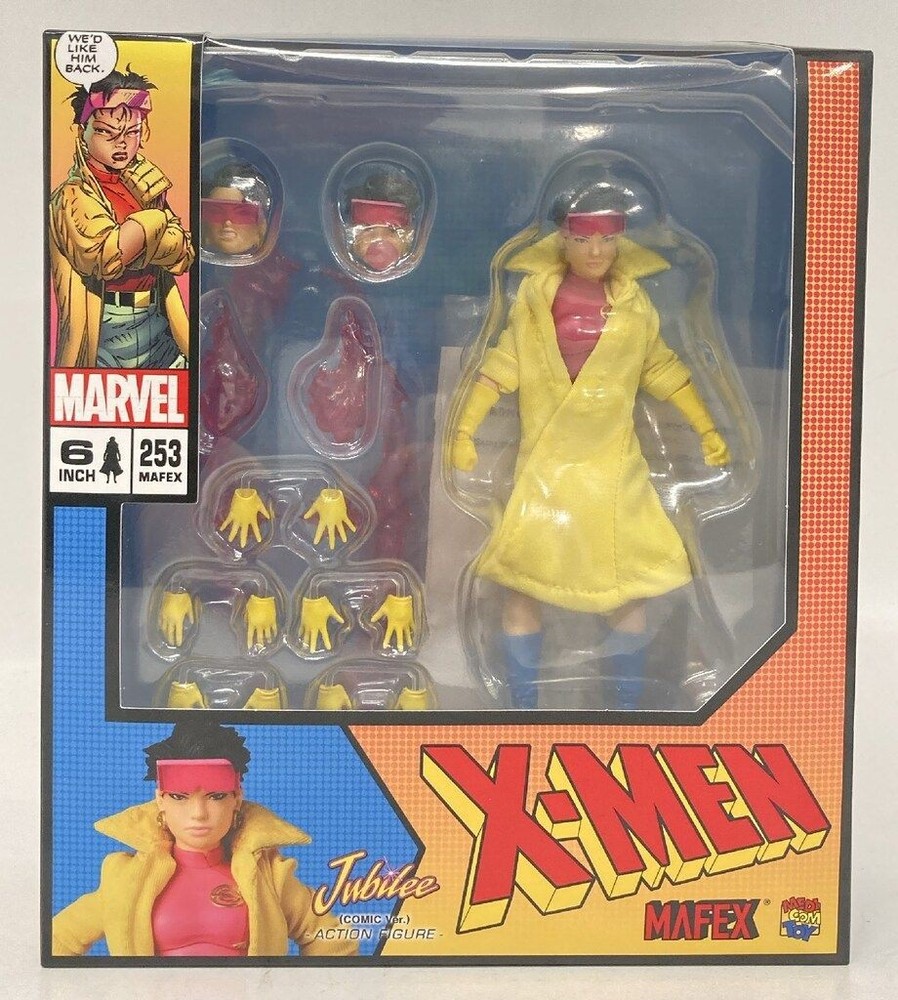 MEDICOM TOY MAFEX No.253 JUBILEE COMIC Ver. X-MEN MARVEL Action Figure 140mm NEW
